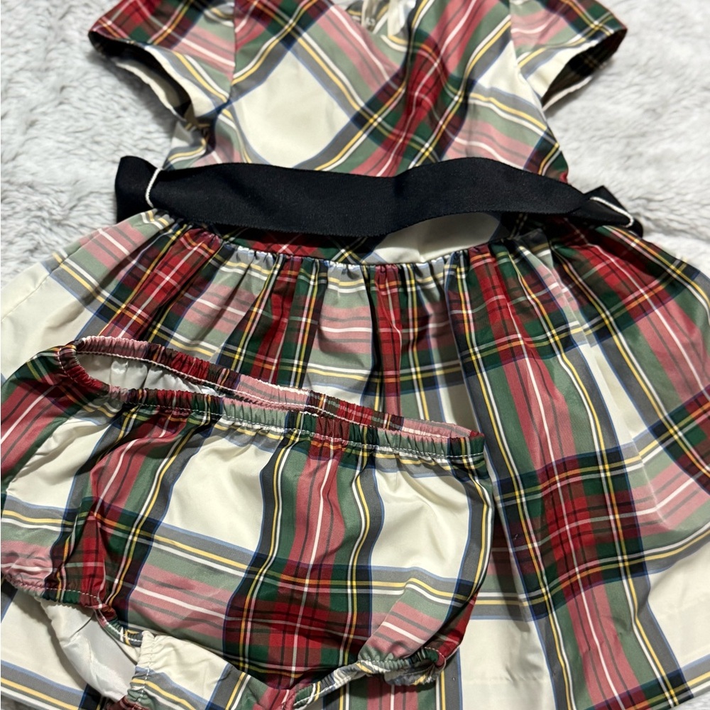 Ralph Lauren Plaid Kids Dress - Red, Green, White